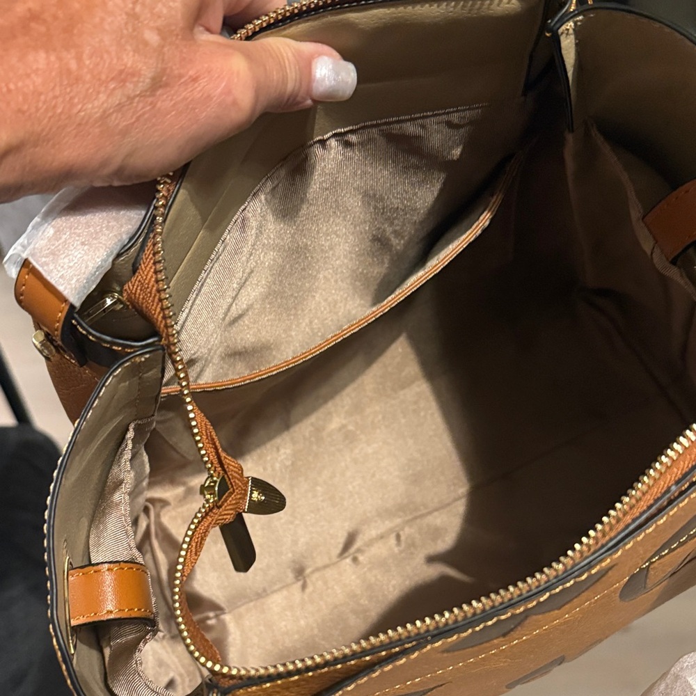 Brown Designer Tote Bag - Picture 8 of 9